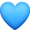 💙 Blue Heart in facebook