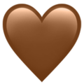🤎 Brown Heart in apple