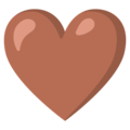 🤎 Brown Heart in google