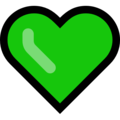 💚 Green Heart in samsung