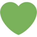 💚 Green Heart in twitter