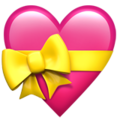 💝  Heart with Ribbon in apple