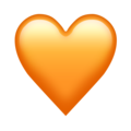 🧡 Pomarańczowe serce