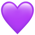 💜 Purple Heart in apple