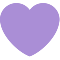 💜 Purple Heart in twitter