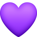 💜 Purple Heart in facebook