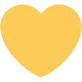 💛 Yellow Heart in twitter