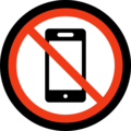 📵 Sem telefones celulares