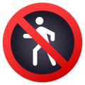 🚷 No peatones