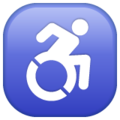 ♿ Wheelchair Symbol in whatsapp