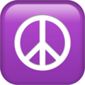 ☮️ Peace Symbol in apple