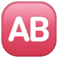 🆎 AB Button (Blood Type) in whatsapp
