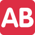 🆎 AB Button (Blood Type) in twitter