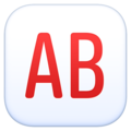 🆎 AB Button (Blood Type) in facebook