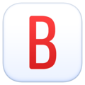 🅱️ B Button (Blood Type) in facebook