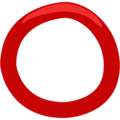 ⭕ Pusty czerwony okrąg
