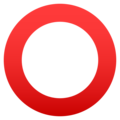 ⭕ Cerchio rosso vuoto