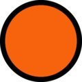 🟠 Orange Circle in samsung