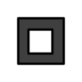 🔲 Czarny kwadratowy przycisk