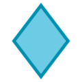 🔷 Large Blue Diamond in microsoft