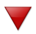 🔻 Triángulo rojo apuntando hacia abajo