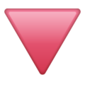 🔻 Red Triangle Pointed Down in twitter