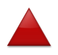 🔺 Triangolo rosso puntato verso l’alto