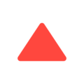 🔺 Rotes Dreieck nach oben gerichtet
