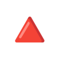 🔺 Rotes Dreieck nach oben gerichtet