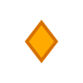 🔸 Small Orange Diamond in microsoft