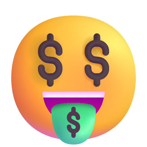 🤑 Money-Mouth Face emoji - Meaning, Copy and Paste