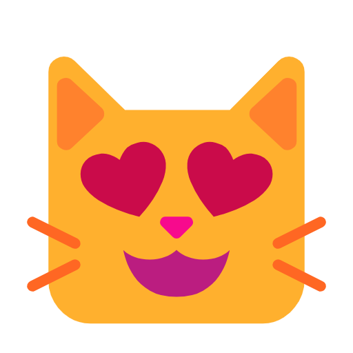 😻 Smiling Cat with Heart-Eyes