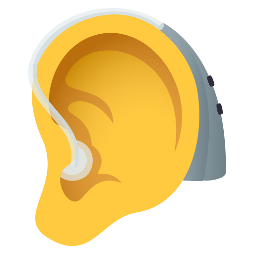 🦻 Ear with Hearing Aid