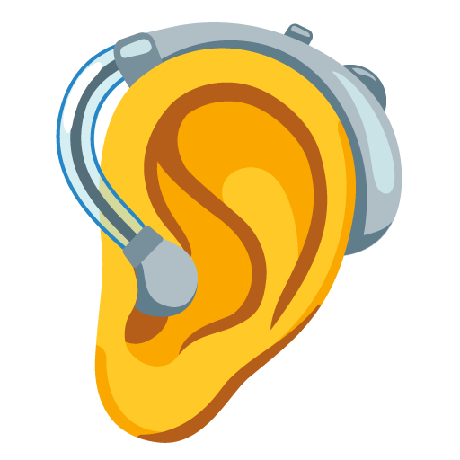 🦻 Ear with Hearing Aid