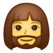 🧔‍♀️ Woman: Beard