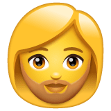 🧔‍♀️ Woman: Beard