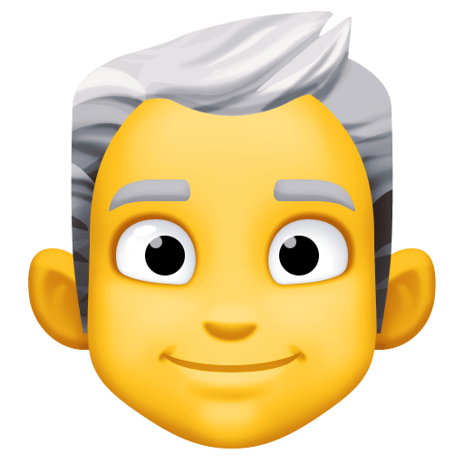 👨‍🦳 Man: White Hair