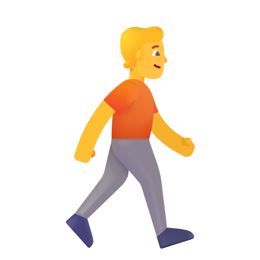 🚶‍♂️‍➡️ Man Walking Facing Right