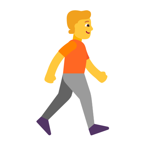 🚶‍➡️ Person Walking Facing Right