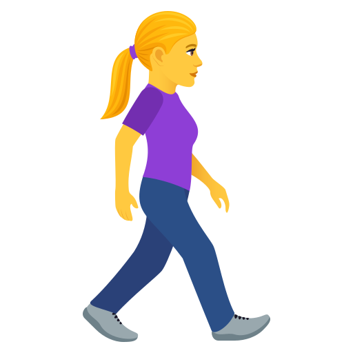 🚶‍♀️‍➡️ Woman Walking Facing Right