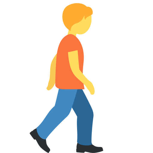 🚶‍➡️ Person Walking Facing Right