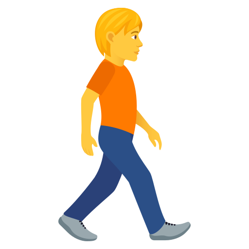 🚶‍➡️ Person Walking Facing Right