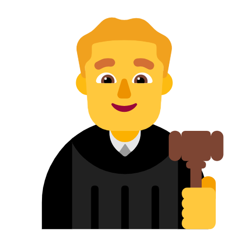👨‍⚖️ Erkek Yargıç