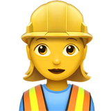 👷‍♀️ Woman Construction Worker