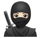 🥷🏻 Ninja: Light Skin Tone
