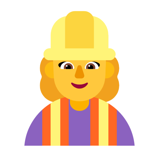 👷‍♀️ Woman Construction Worker
