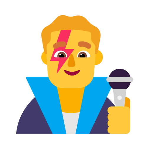 👨‍🎤 Homme chanteur