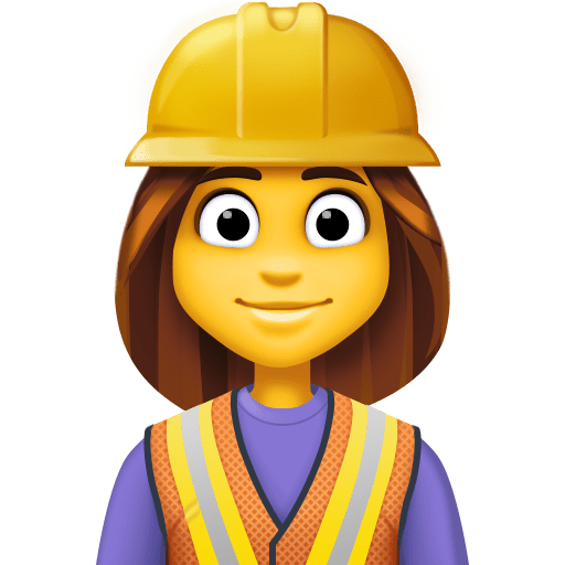 👷‍♀️ Woman Construction Worker