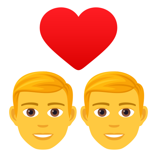 👨‍❤️‍👨 Couple with Heart: Man & Man