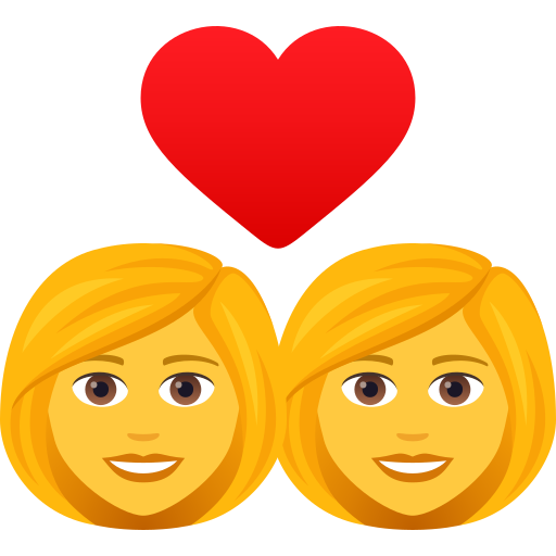 👩‍❤️‍👩 Paar mit Herz: Frau & Frau